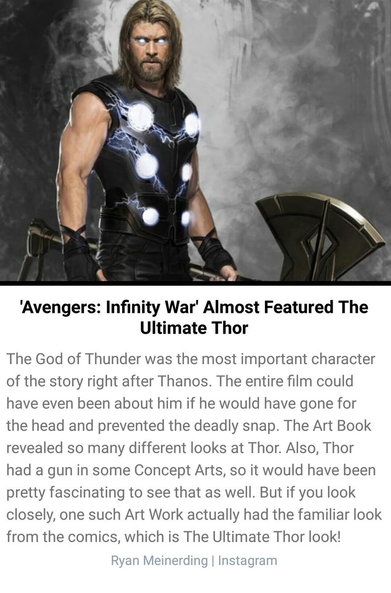 LoveSandhuOO7's tweet photo. #UltimateThor
#Avengers4
#AvengersAnnihilation https://t.co/2wmPhoMjhB