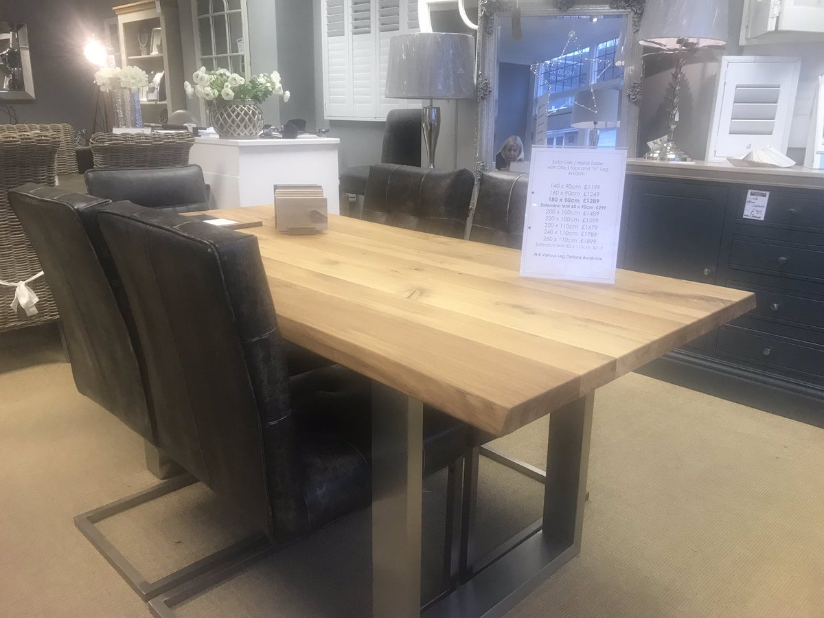 WoodstockInter's tweet photo. SOLID OAK MADE TO MEASURE TABLES 180cm x 90cm £1289 https://t.co/B4Xf814L6n