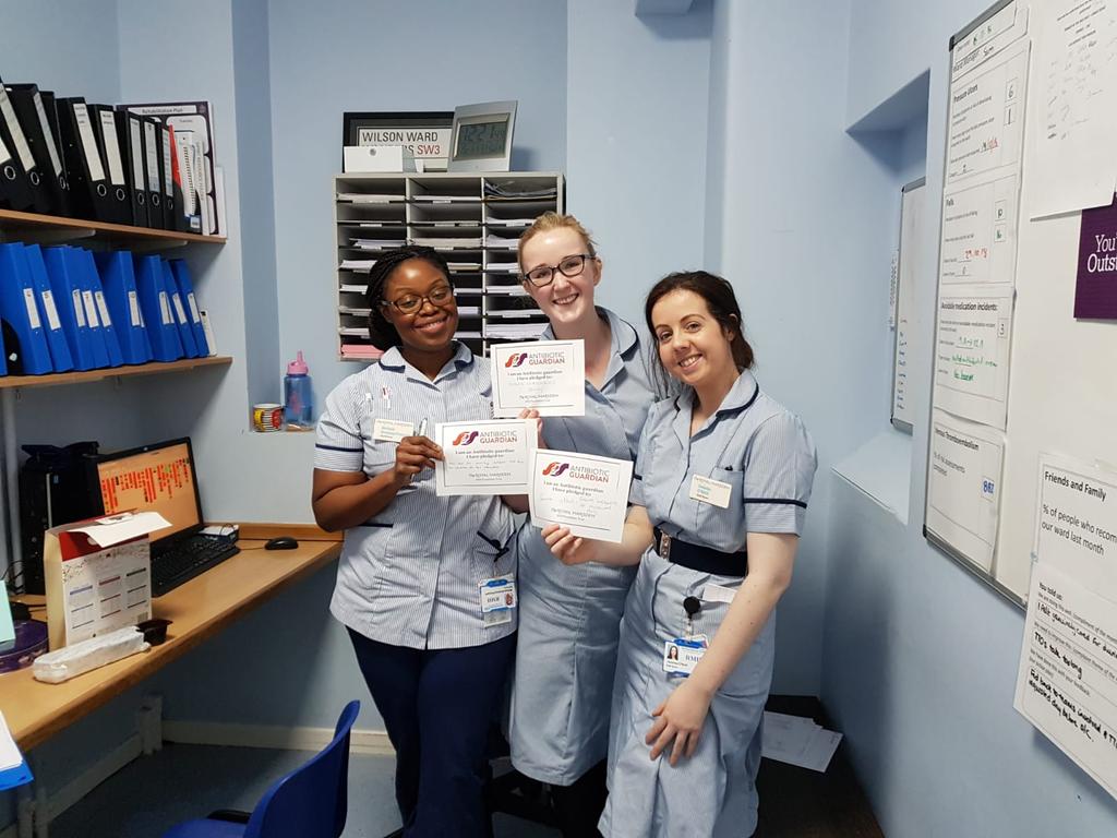 marz35's tweet photo. Wonderful staff at the Marsden supporting AMR Awareness Week!!! #waaw2018 #WAAW18 #EAAD https://t.co/OokC4bKdYx