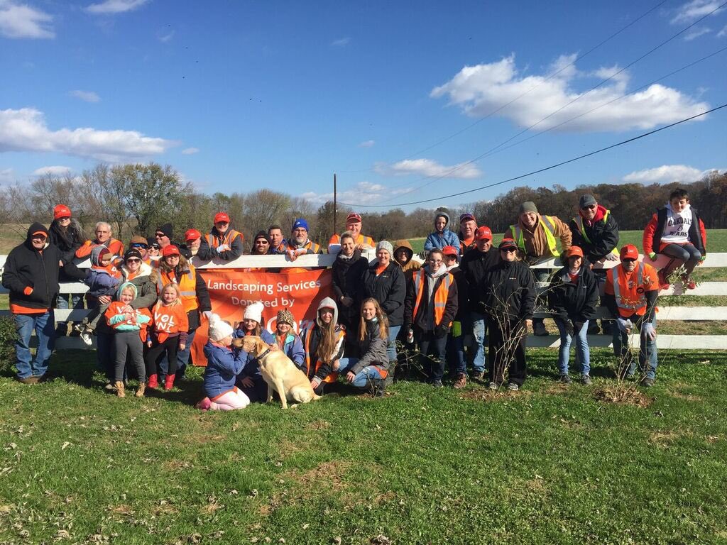 You can't tell there is a new walkway installed in the picture below, but we sure can! Heading into the winter season with snow and ice we are THRILLED to no longer have muddy paws. From all the 2- and 4-legged staff at Warrior Canine Connection... Thank you, <a href="/LandCare_/">LandCare</a> !
