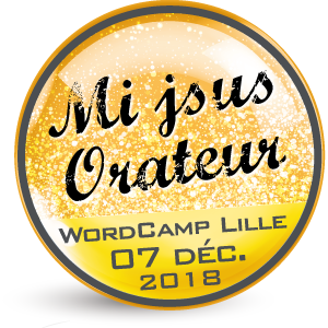 badge orateur wordcamp lille