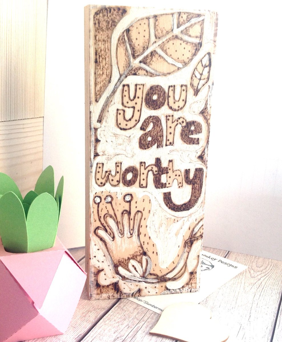 buck_lj's tweet image. Wood Block Quote, Motivational Desk Sign, Woodburning Art, Rustic Office, Pyrography, Mindfulness Gift, Positive Room Decor, Friend Gift. tuppu.net/efbc904a #Slumbermonkey #Etsy #DeskSign