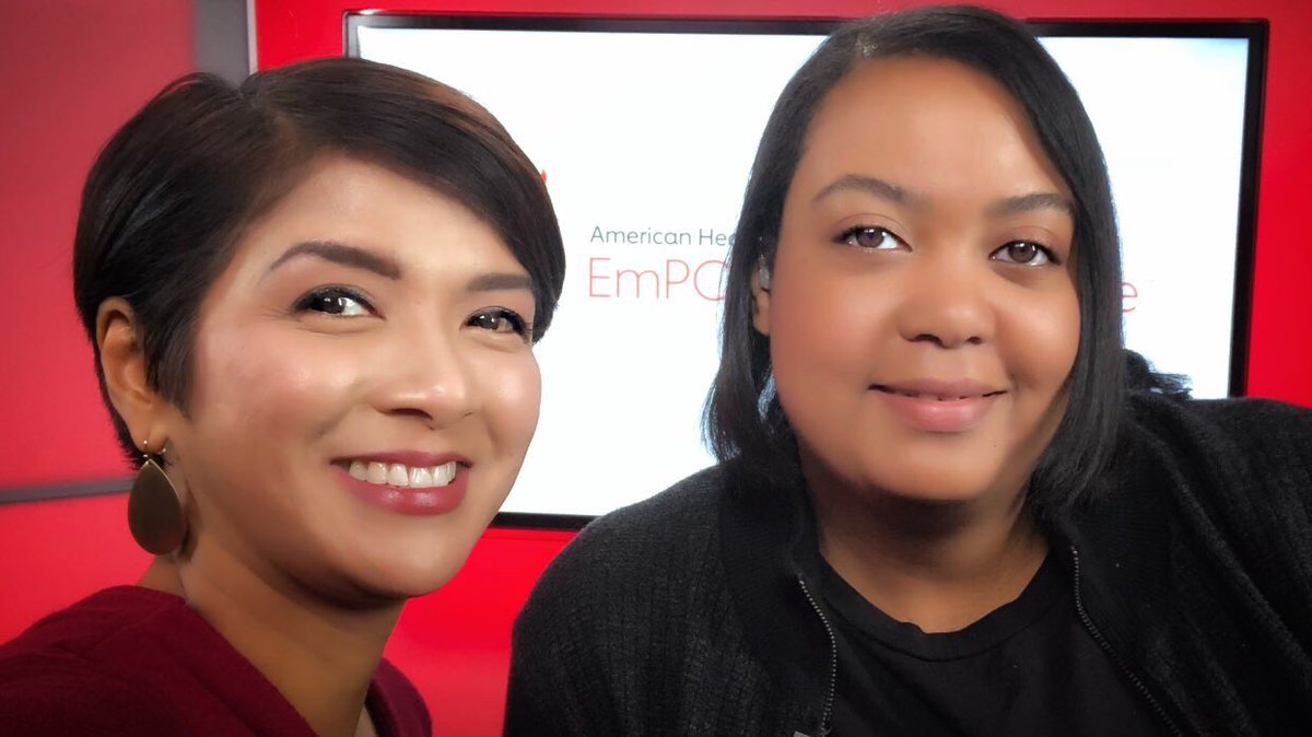 ArlanWasHere's tweet photo. Yesterday I did a media tour for The American Heart Association with @LeahLizarondo❤️ We spoke about how even your zip code can affect your health, and how social entrepreneurship is helping level the playing field. Learn more @ https://t.co/261r4Y25K7 https://t.co/mRMJEjLHI2