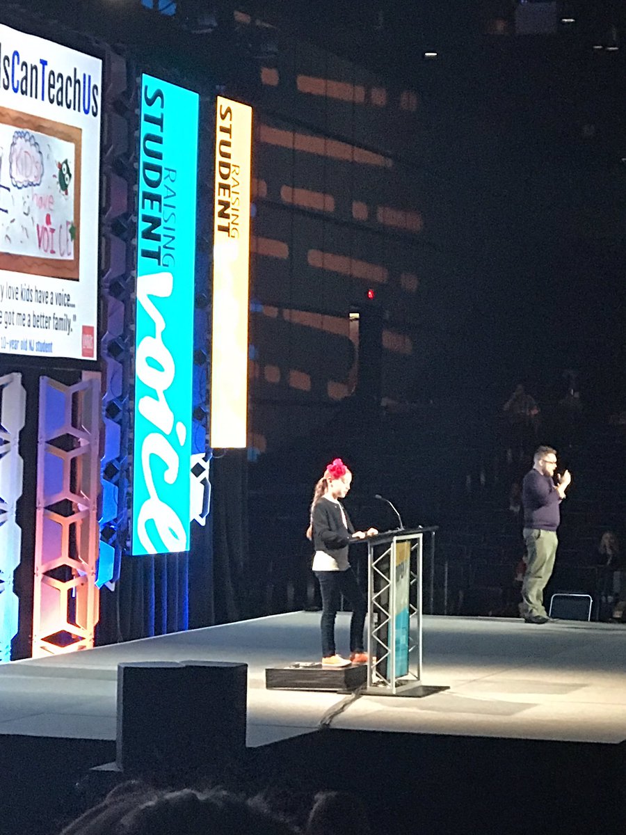 Aecullum's tweet photo. @thelivbits was such a great way to kick off the day! Kids can definitely teach us.  #NCTE18 https://t.co/JdRGOuA1Xz