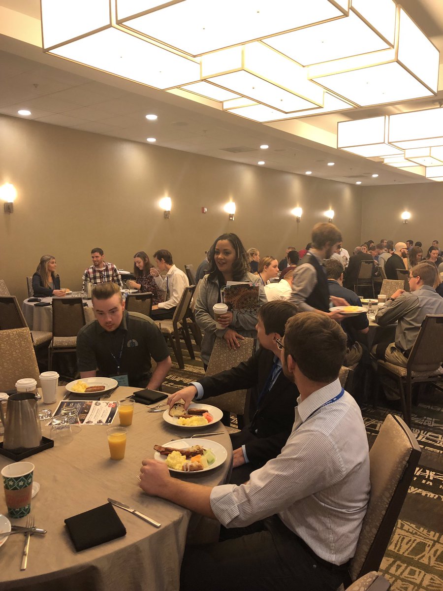 DauchCorp's tweet photo. #TeamAAM associates from our Casting business unit are kicking off breakfast this morning at the @FEF_INC Foundry Educational Foundation College Industry Conference in Chicago. #FEFCIC https://t.co/p9vom5L4GC