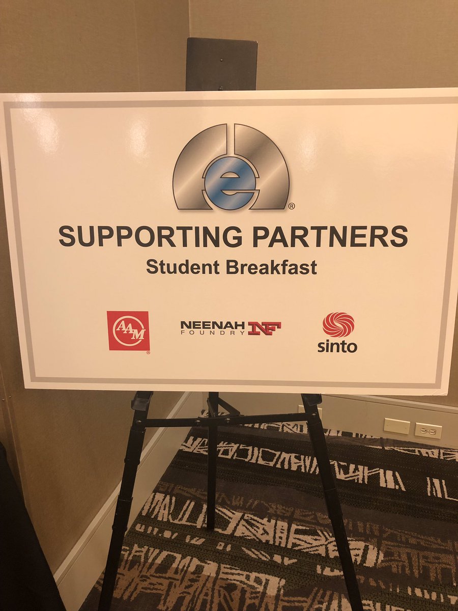 DauchCorp's tweet photo. #TeamAAM associates from our Casting business unit are kicking off breakfast this morning at the @FEF_INC Foundry Educational Foundation College Industry Conference in Chicago. #FEFCIC https://t.co/p9vom5L4GC