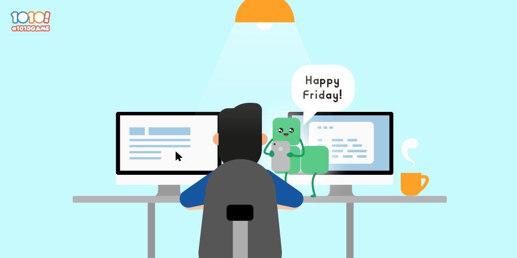 1010Game's tweet image. Happy Friday! May the highest scores be with you this weekend! 😊 
#1010Game