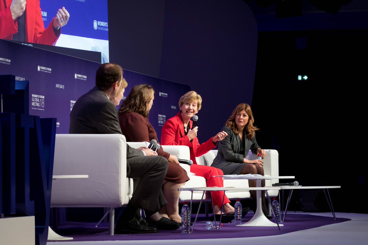 Thank you for having me today at the #WFGM18! Women and girls don’t just benefit from progress, they drive it. @Womens_Forum