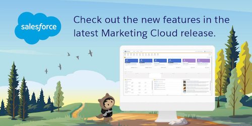 saxasolutions's tweet photo. Marketing Cloud October 2018 release https://t.co/bhYWI7Z2nL https://t.co/JyCSBia7jR