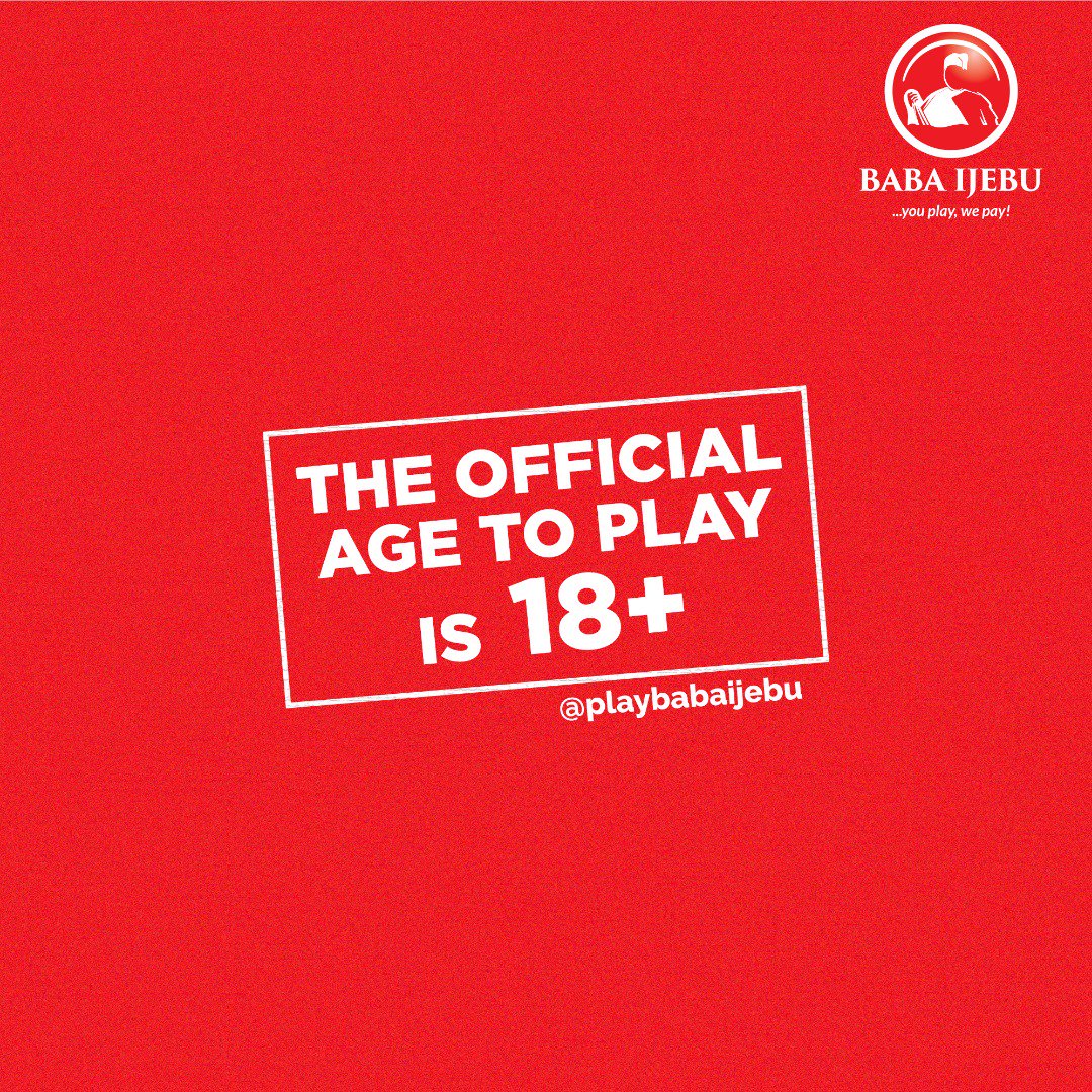 Stunner_Guy's tweet photo. You must be 18 and above to play and enjoy the awesomeness of being on the #BabaIjebu platform.

As you go @playbabaijebu platform this weekend, please play responsibly! 
. 
#ResponsibleGaming
#BabaIjebu
#100for1000 #100for500 https://t.co/m1rkeh72wB