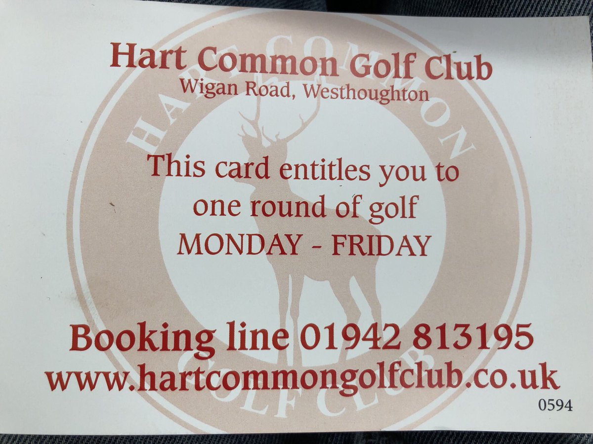 Nice weather forecast for next week, so anyone playing golf between Monday 19th and Friday 23rd will receive a free 2 for 1 voucher to use on their next visit. Anyone who likes, retweets and sends us a DM will also get a free complimentary voucher.