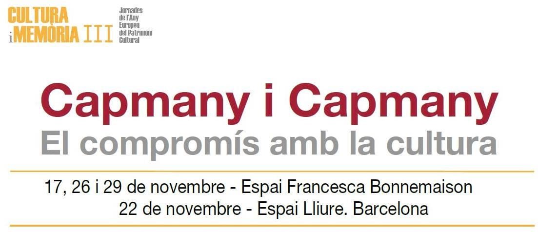 diba's tweet photo. Demà comença #CapmanyiCampany, dins les Jornades de l'Any Europeu del Patrimoni Cultural. No te les pots perdre! @AnyMACapmany @CulturaDIBA #som311 #DibaOberta #AnyCapmany #AEP2018😉 https://t.co/2yAoA5QVZL https://t.co/6o7FhtU5lp