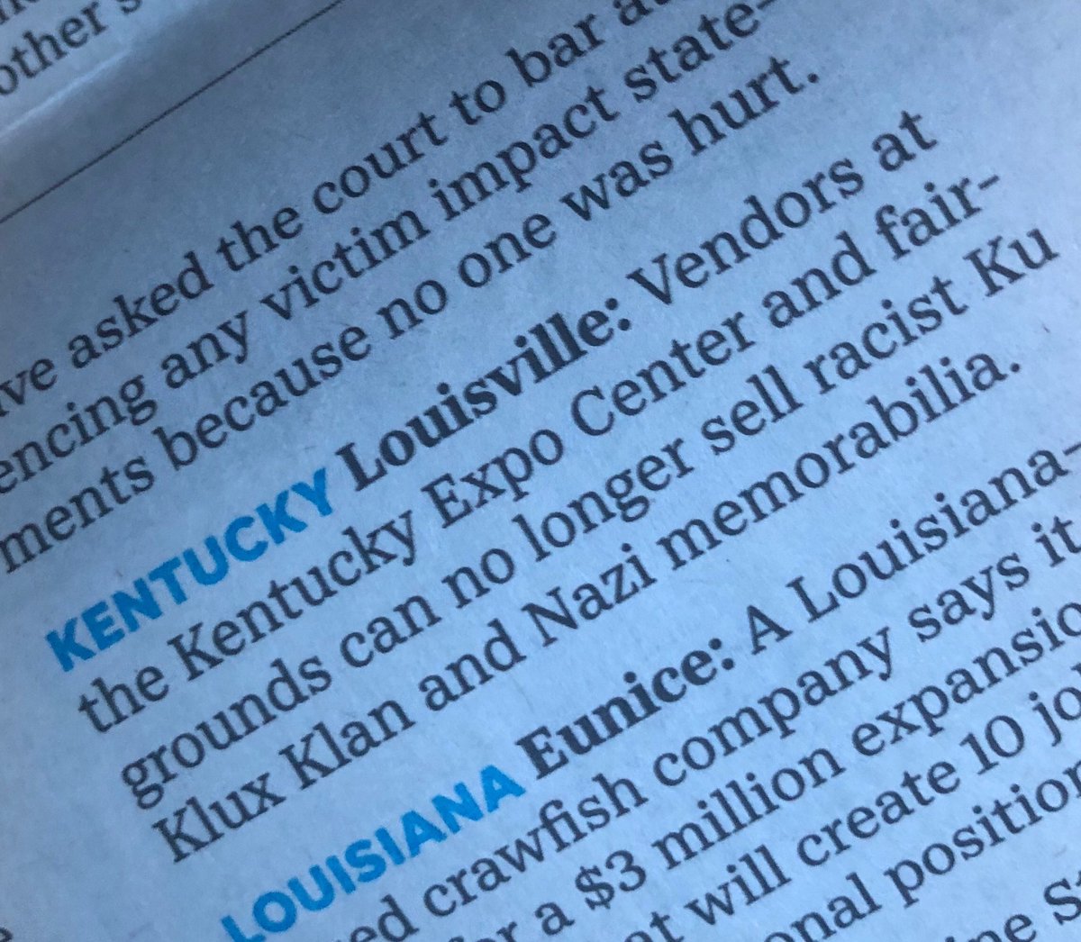 SabrinaAShannon's tweet photo. One small step forward for Kentucky. Kudos! https://t.co/UvhaSZhBcF