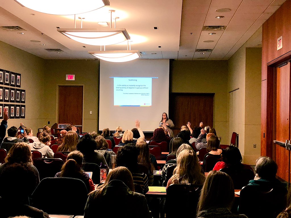 To Proficiency and Beyond! Sandy @sszako is sharing addition & subtraction fluency strategies with PreK-2nd grade teachers at #SCCTM2018  What great participation! #mathisfun #mathchat #mathematics @origomath