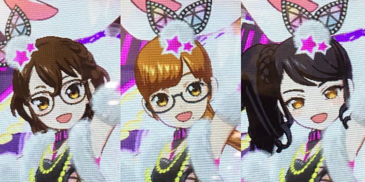 ishinonpch's tweet photo. マイキャラちゃん3人のチーム名を考えました！
ポップ  元気担当 シノンちゃん
クール  お姉さん りょうさま
ラブリー  しっかり者 リタちゃん

チーム名は
「Shiny RiRy」

よろしくお願いします🤗 https://t.co/ZHzpt7n1ld