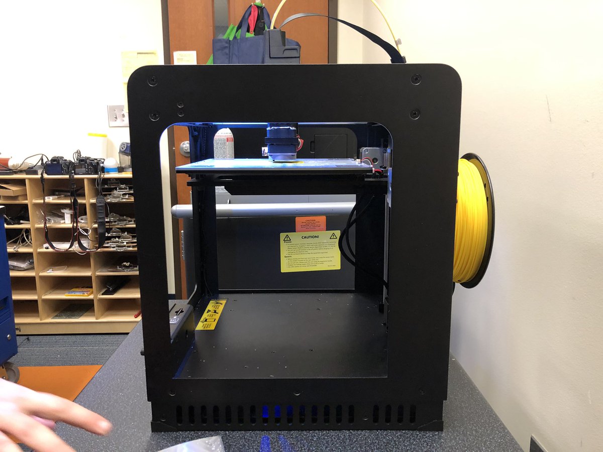 MrsHerrinMath's tweet image. 3-D printer in action!