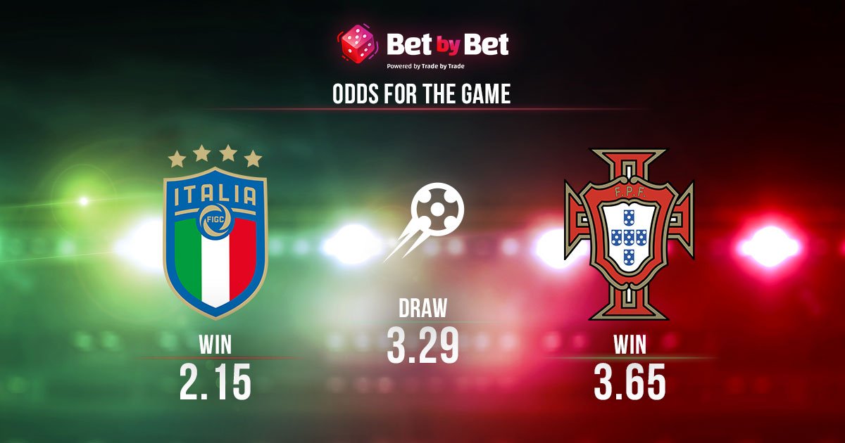 BetByBet1's tweet photo. Italy to postpone Portugal qualification for the next phase of the League of Nations? ⤵

https://t.co/00EYUW6IwI ⚽ https://t.co/BNNDCb8ILs