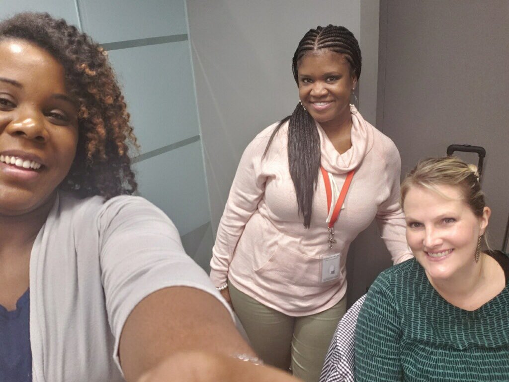 KeshaMuhammad3's tweet photo. Hard at work on the last day before our well deserved break! Coaches are learning more about what High Quality Professional Learning looks like! @FultonSchoolsPL #highqualityPL https://t.co/n6onnzAFxO