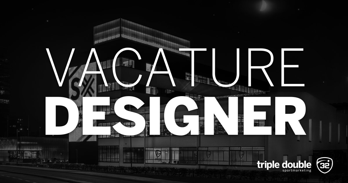 🆕 #VACATURE | Ben jij een sportieve kunstenaar? Scoor een basisplaats in ons brand &amp; design team als grafisch vormgever. tripledouble.nl/paginas/36-vac…