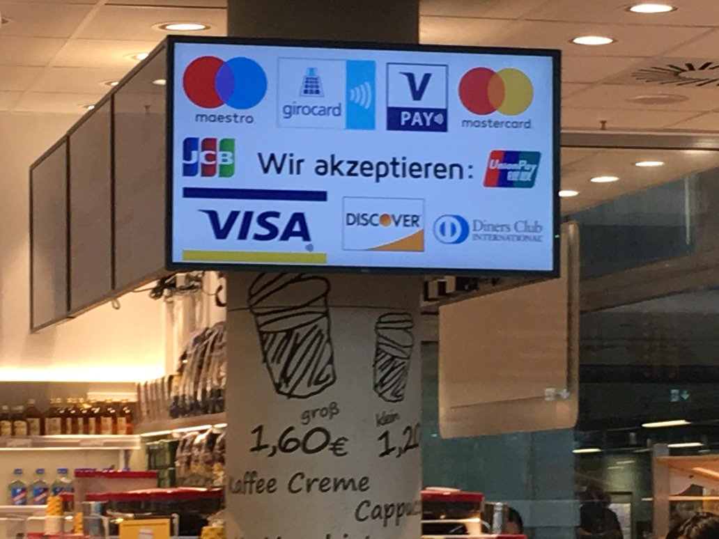 Endlich mal ein ordentlicher Hinweis auf den bargeldlosen Zahlungsverkehr im LEH 👍😀#concardisDE