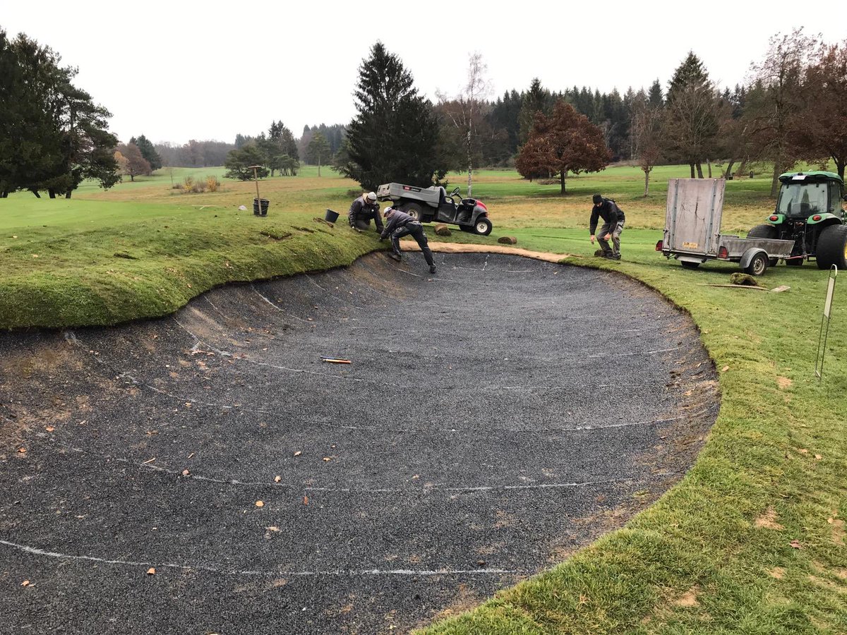 Polylast_Bunker's tweet image. Another great #polylastbunker installation at St.Eurach Golf Club in Germany.