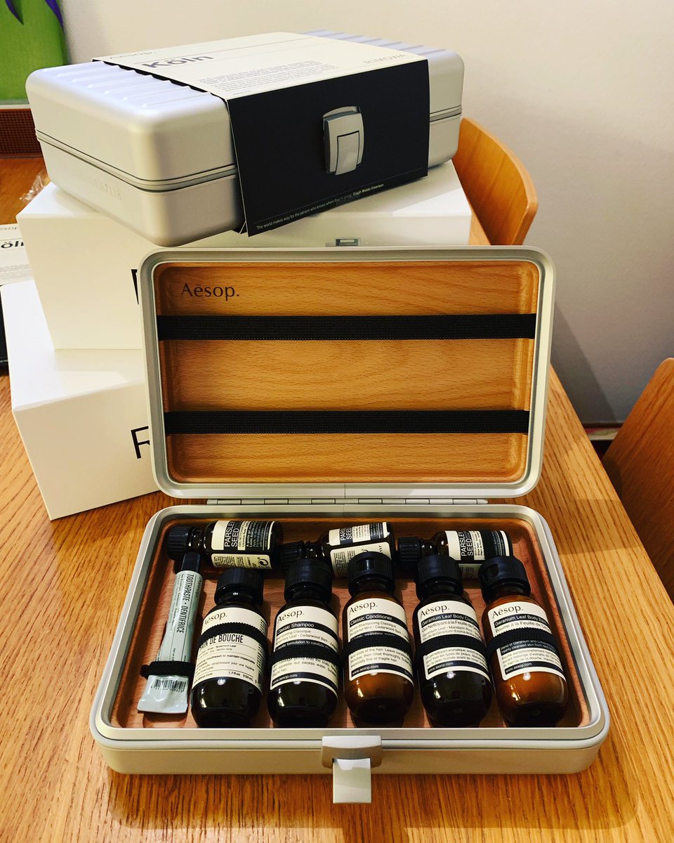 aesop and rimowa