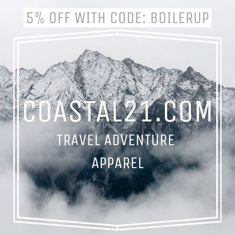 For our Boilermakers out there use the code: BOILERUP for 5% off your entire order! #Purdue #BoilerUp