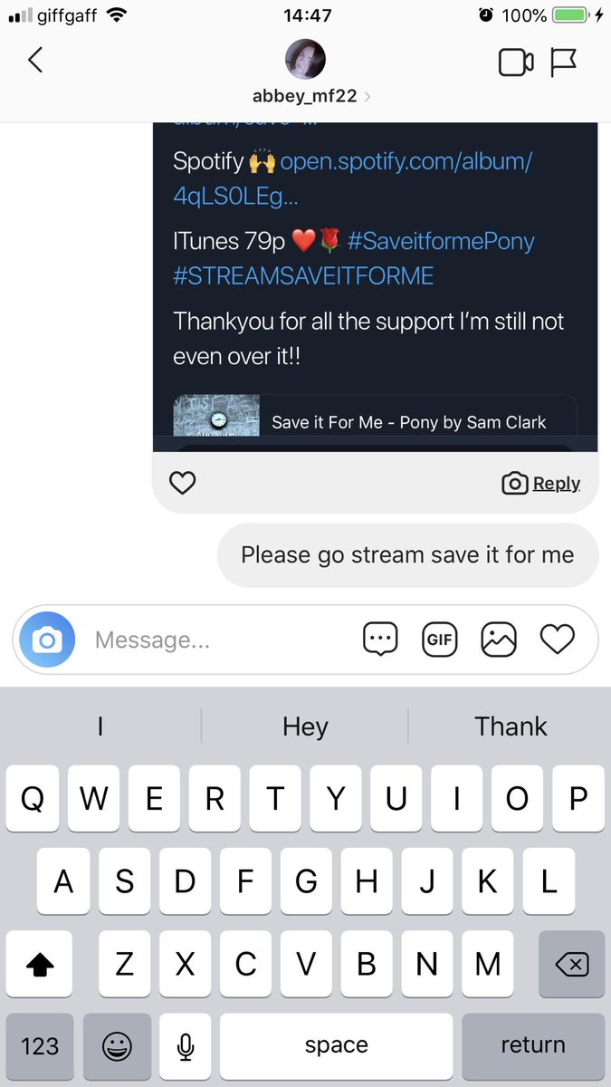 F1Hannah23's tweet image. Instagram DMs #SaVeItForMe #STREAMSAVEITFORME