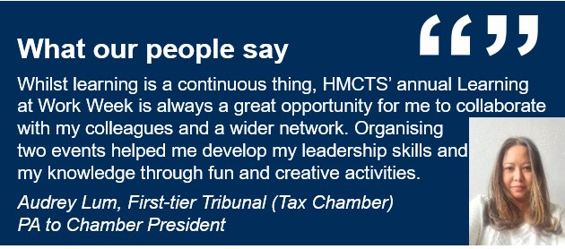 HMCTSCareers's tweet photo. #HMCTS offers opportunities to develop your skills! #HMTSCareers #PeoplePromise #LearningandDevelopment https://t.co/Xa7VwCRxM1