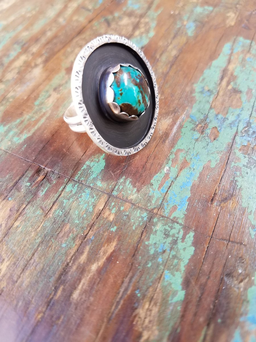 Southwest 🌵 dangbravegirl.etsy.com #handmade #handstamped #sterlingsilverjewelry #bohojewelry #nativeamericaninspired #turquoise #cowgirl #sterlingsilverrings #hippie #southwestjewelry #sundance #westernjewelry #turquoisejewelry #rings #silversmith #metalsmith #opthandmade