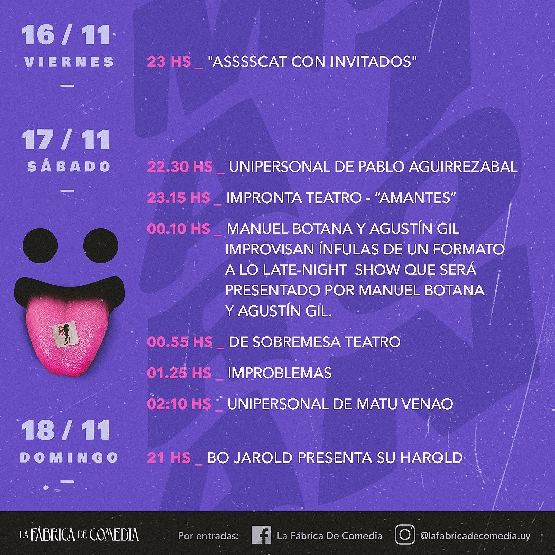 Hoy arranca la Maratón de Comedia en Arteatro! 
Mañana con <a href="/improntaimpro/">Impronta Teatro</a> presentamos Amantes ❤️