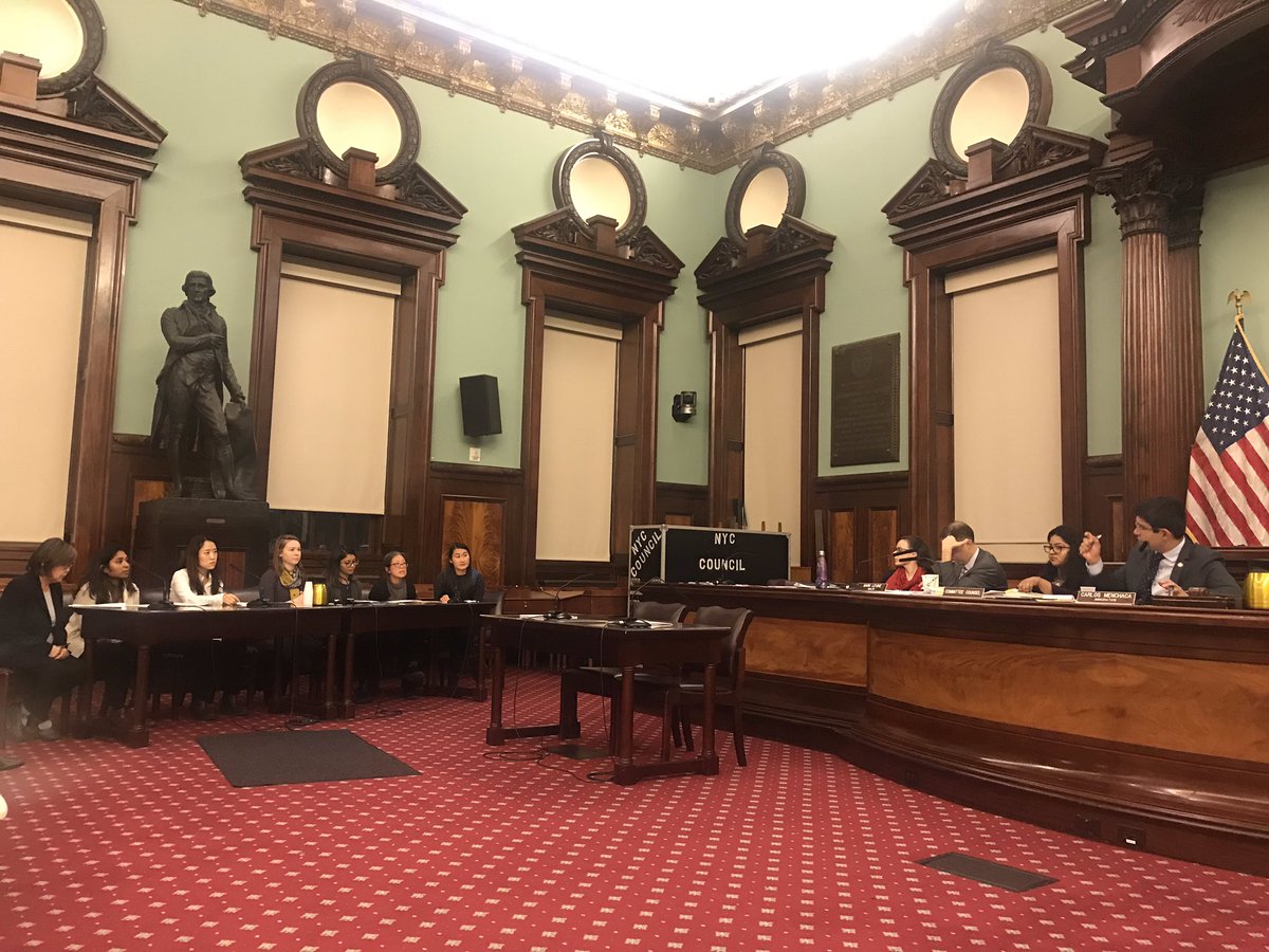 AAFederation's tweet photo. Thanks @cmenchaca @MarkLevineNYC @StephenLevin33 for yest's oversight hearing on #PublicCharge & our panel of Asian immigrant advocates calling on City support for orgs who do on the ground work w immigrant communities #ProtectImmigrants #AAPIimmigrants https://t.co/sbaikJVOli