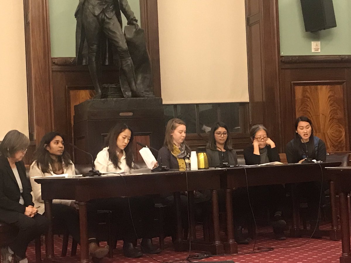 AAFederation's tweet photo. Thanks @cmenchaca @MarkLevineNYC @StephenLevin33 for yest's oversight hearing on #PublicCharge & our panel of Asian immigrant advocates calling on City support for orgs who do on the ground work w immigrant communities #ProtectImmigrants #AAPIimmigrants https://t.co/sbaikJVOli