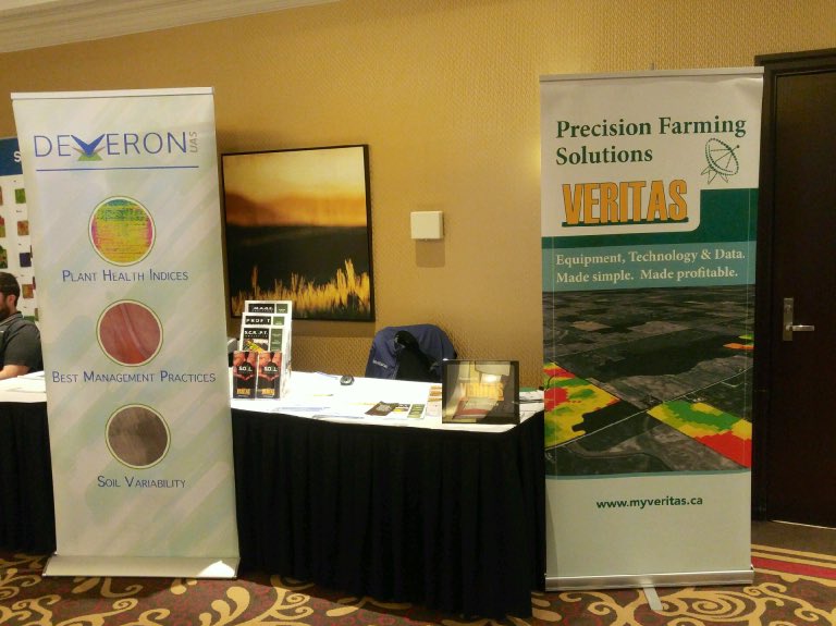 Deveron's tweet photo. We had a great time at the https://t.co/KATKlm6Wg9 Precision Agriculture conference over the last 2 days! Thank you! @AgriVille @FarmsNews @FarmsGuy #PAG18 https://t.co/nSxLy4Xj6b
