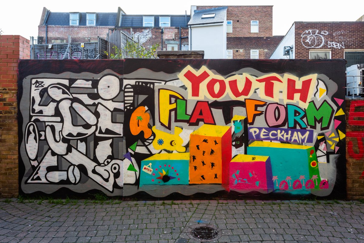 Youth Platform (@_youthplatform) on Twitter photo Look out for our latest piece, on the way to <a href="/peckhamlevels/">Peckham Levels</a> outside <a href="/Peckhamplex/">Peckhamplex Cinema</a>. We loved painting this in collaboration with <a href="/somervilleyouth/">The Somerville</a> and #TheArtfulDodger. More to come, watch this space! Look out for our latest piece, on the way to <a href="/peckhamlevels/">Peckham Levels</a> outside <a href="/Peckhamplex/">Peckhamplex Cinema</a>. We loved painting this in collaboration with <a href="/somervilleyouth/">The Somerville</a> and #TheArtfulDodger. More to come, watch this space!