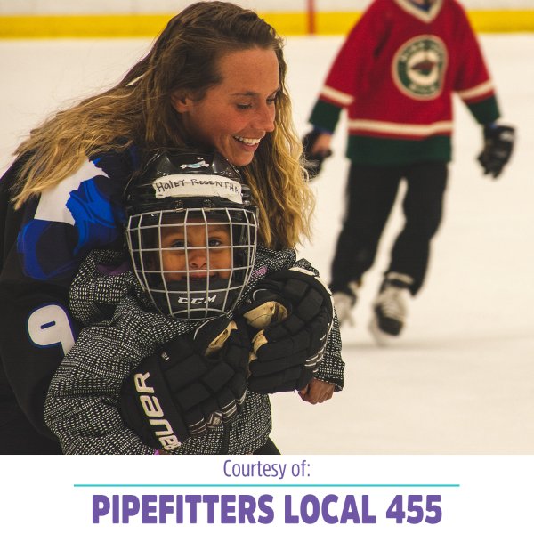 EquityOnIce's tweet photo. Thank you once again to Steamfitters Pipefitters Local 455 for sponsoring this #EquityOnIceMoment and many others during the 2nd annual #EquityOnIce @TriaRink https://t.co/gghUIUTZDW