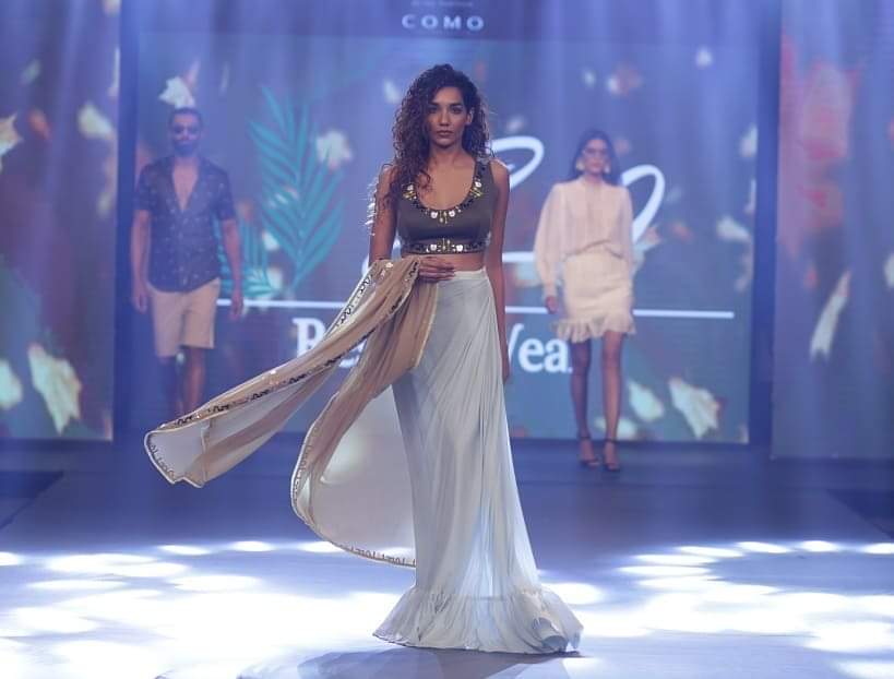 IBFWGoa's tweet photo. Presenting the Designer Label S9 Resortwear by the Dynamic Duo Neelam &amp; Ritika at Day 2 of #IBFWGOA
_
India Beach Fashion Week Season 6 
Driven by : @volkswagen_india

Experience Partner @absolutindia
Style Partner @marksandspencerindia
Retail Partner @comocollective https://t.co/wmnvkqxXIB