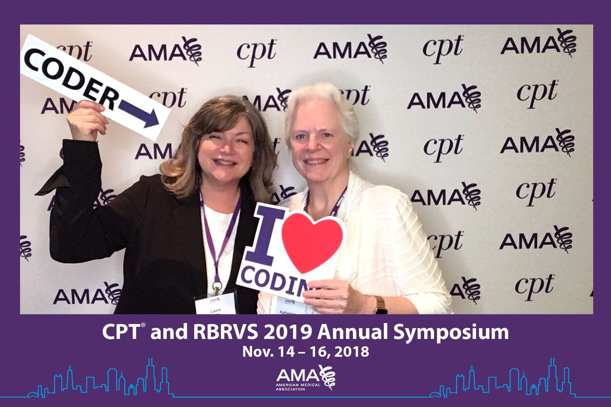 lexicode_coding's tweet image. Laura and Kathy at the CPT Symposium this week learning about changes to the 2019 CPT changes! #lexicode #codingexperts #CPTsymposium