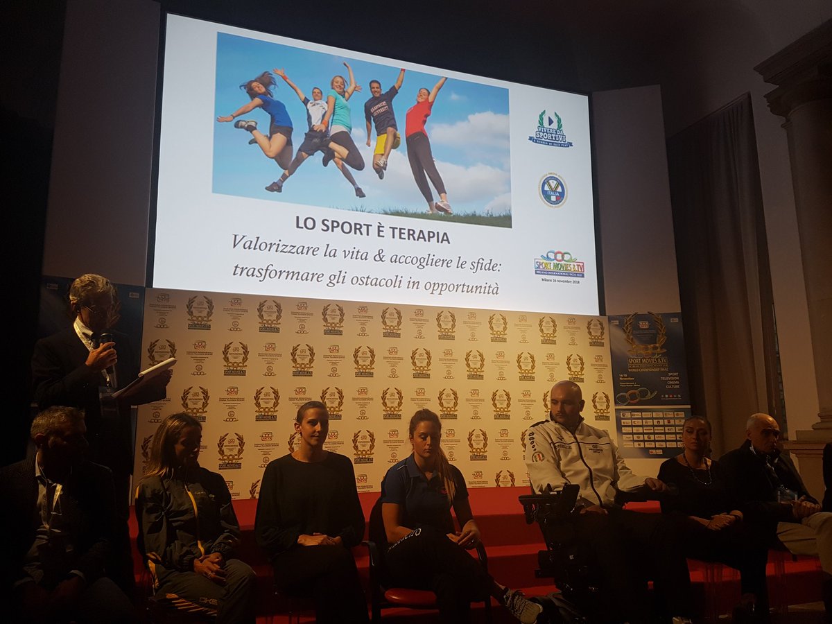 #16Novembre Luca Barisonzi testimonial a #SPORTMOVIISETV Milano Internazionale per la rassegna Vinciamo con un Sorriso.
"Lo Sport insegna a non arrendersi e a non emarginare nessuno"
<a href="/MinisteroDifesa/">Ministero Difesa</a> <a href="/SM_Difesa/">Forze Armate StatoMaggioreDifesa</a> <a href="/Esercito/">Esercito Italiano</a> <a href="/ItalianNavy/">Marina Militare</a> <a href="/ItalianAirForce/">Aeronautica Militare</a> <a href="/_Carabinieri_/">Arma dei Carabinieri</a> <a href="/CIPnotizie/">Comitato Italiano Paralimpico</a>