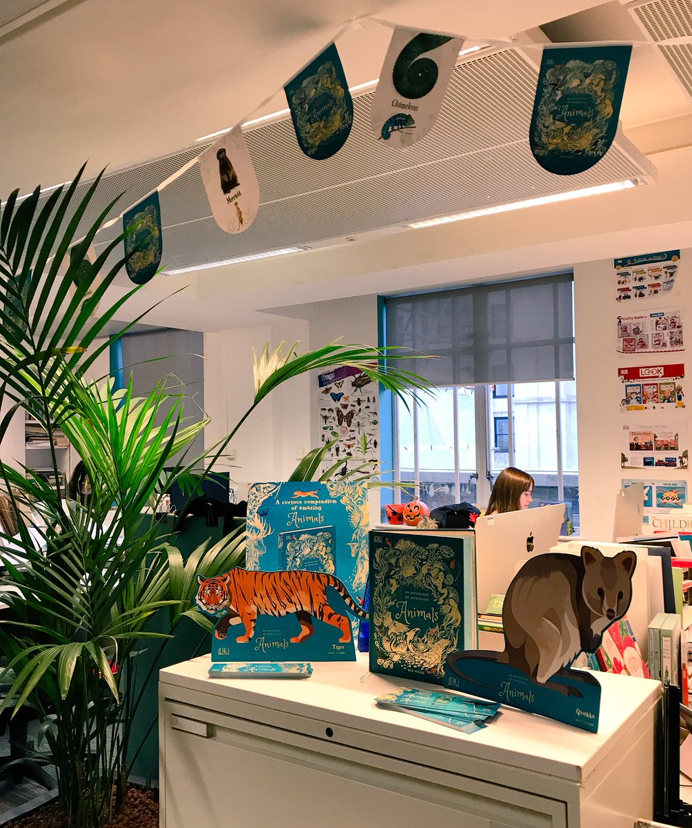 An exciting display of Anthology bunting, bookmarks and other cool things has arrived at our desks! #AnAnthologyofIntriguingAnimals
