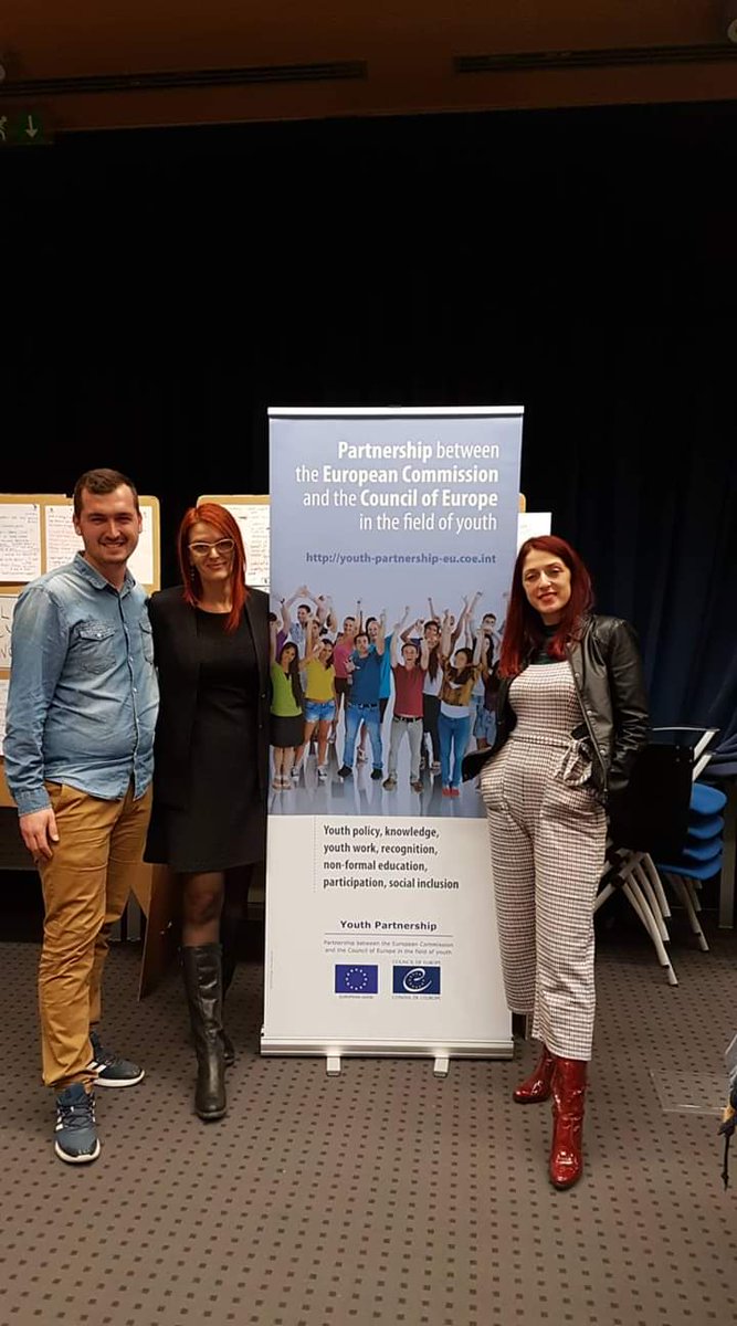 saskazek's tweet photo. Partners for youth work and youth policy development @cidmk @SEEYN99 @SEEYN_1999 @NamiIsaki at Peer-learning seminar on youth work and its relevance for youth policy  #SEEYouthwork 
EU-CoE youth partnership &amp; Ministrstvo za izobraževanje, znanost in šport  
@eucoeyouth https://t.co/2wXKzjB56z