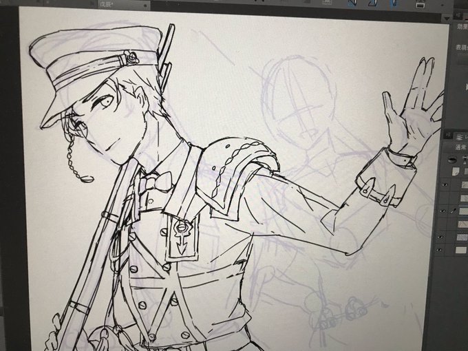 イベ終わるまでには色塗る...ぞ!描きかけばっか載せててすいませんです 