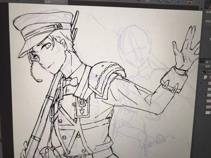 イベ終わるまでには色塗る...ぞ!描きかけばっか載せててすいませんです 