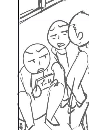 ネームだとこのクオリティで許されるのでモブをついゴチャゴチャ描いちゃうんだけどこれ後で絶対泣くやつ 