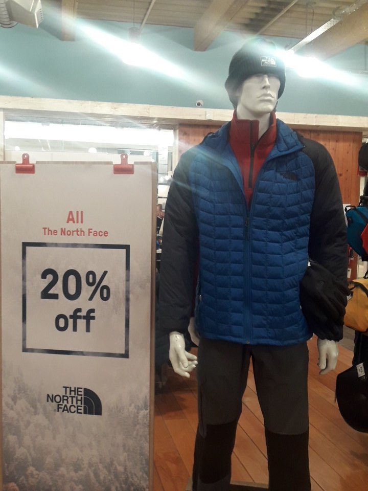 Come in store to see our great offers. All TNF is 20% off
This include kids and accessories