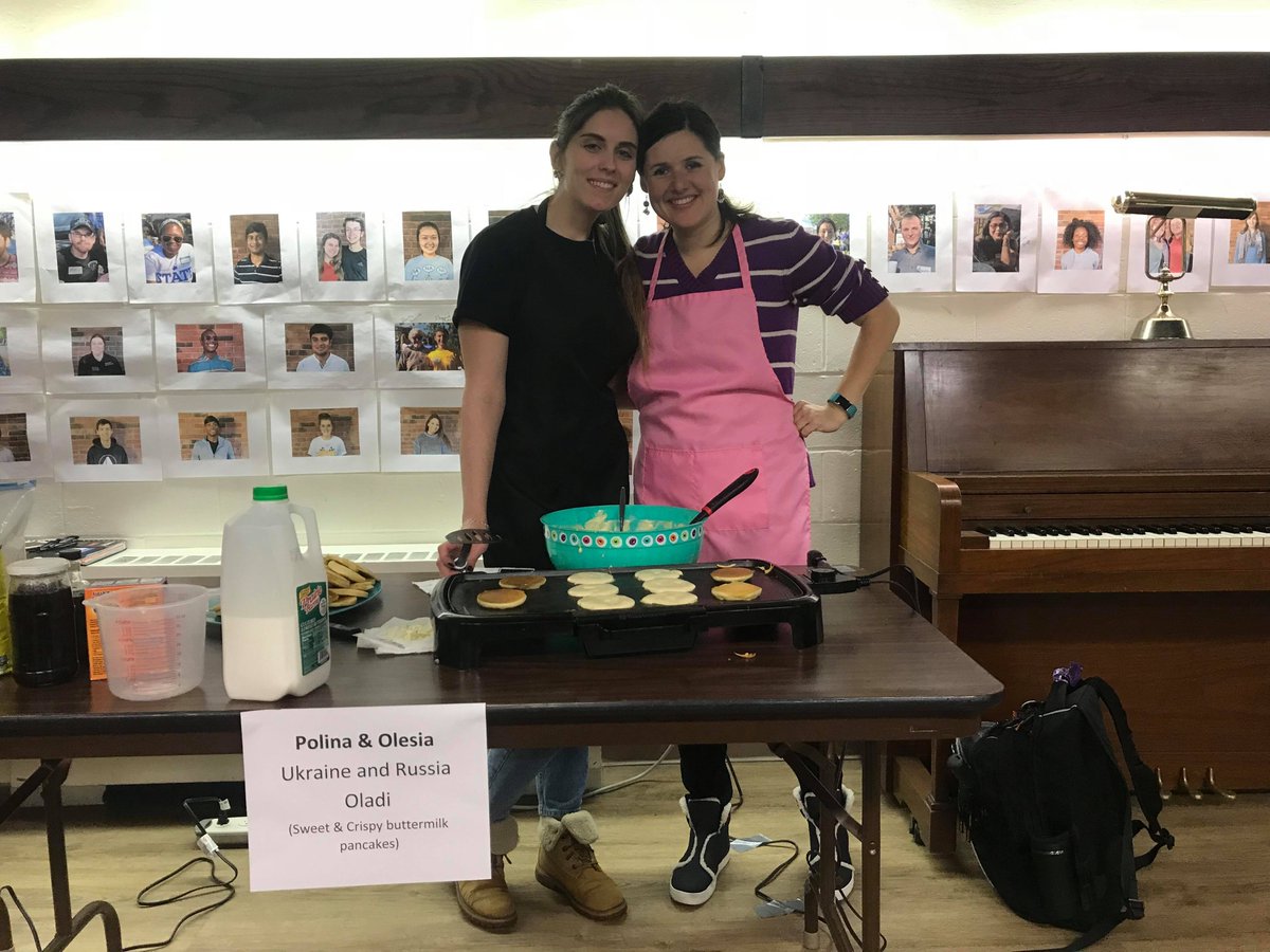 ISU_CGE's tweet photo. Last night was amazing! We had 7 different countries represented at the International Pancake Feast: Ukraine, Russia, Zimbabwe, India, Peru, France, and Japan! Pancakes ranging in size, color, texture, taste and more! https://t.co/P1tBx7OEIL