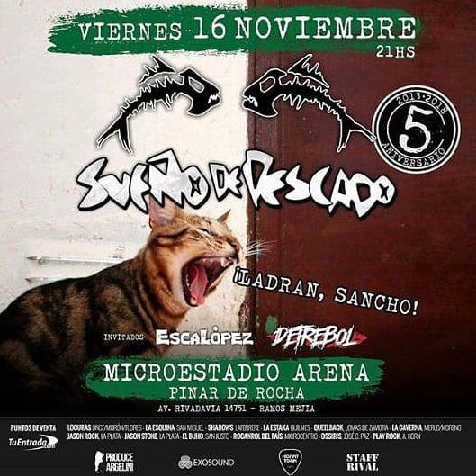 Hoy <a href="/sdepescado/">Sueño de Pescado</a> en MICROESTADIO ARENA PINAR DE ROCHA