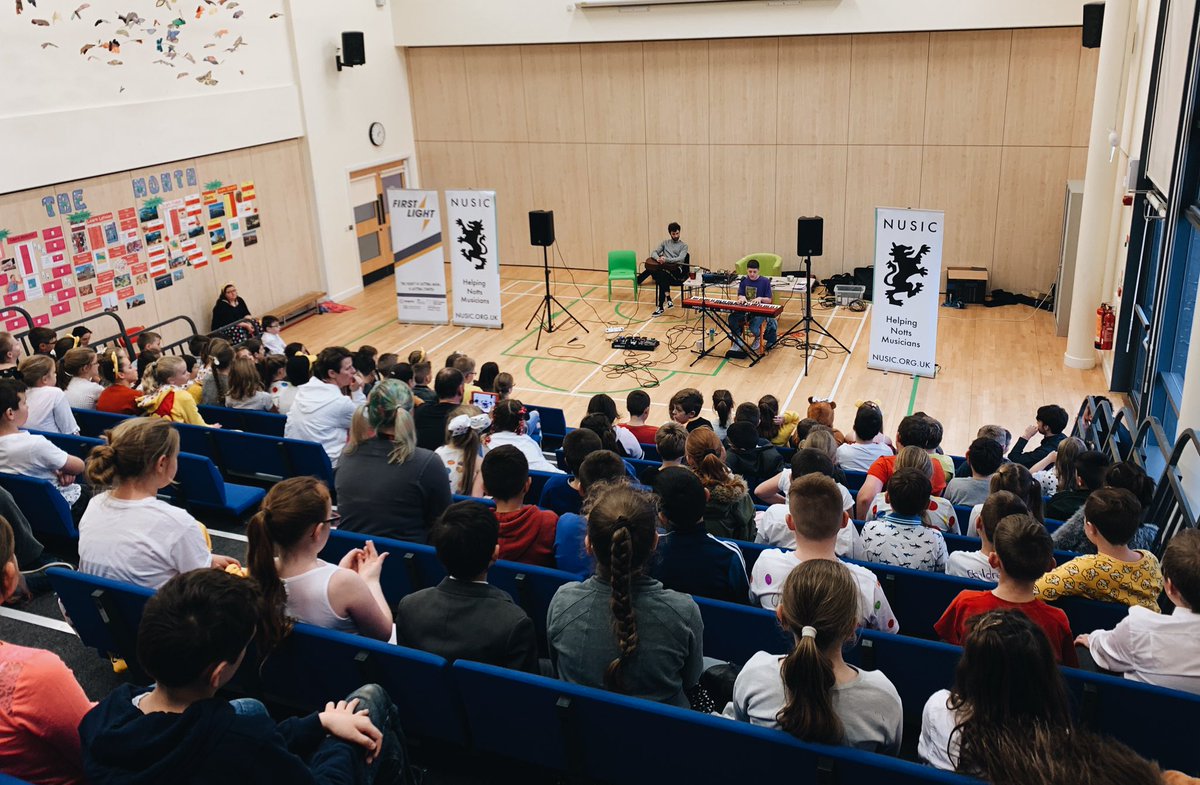 FeelTheNusic's tweet photo. // Great final #NusicSchoolTour session on the county week at Sparken Hill. Featuring super sub @alfiesharpmusic and @hectorlemans_! 🙌 x https://t.co/MN5rceZtEr