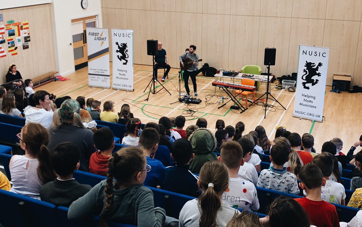 FeelTheNusic's tweet photo. // Great final #NusicSchoolTour session on the county week at Sparken Hill. Featuring super sub @alfiesharpmusic and @hectorlemans_! 🙌 x https://t.co/MN5rceZtEr