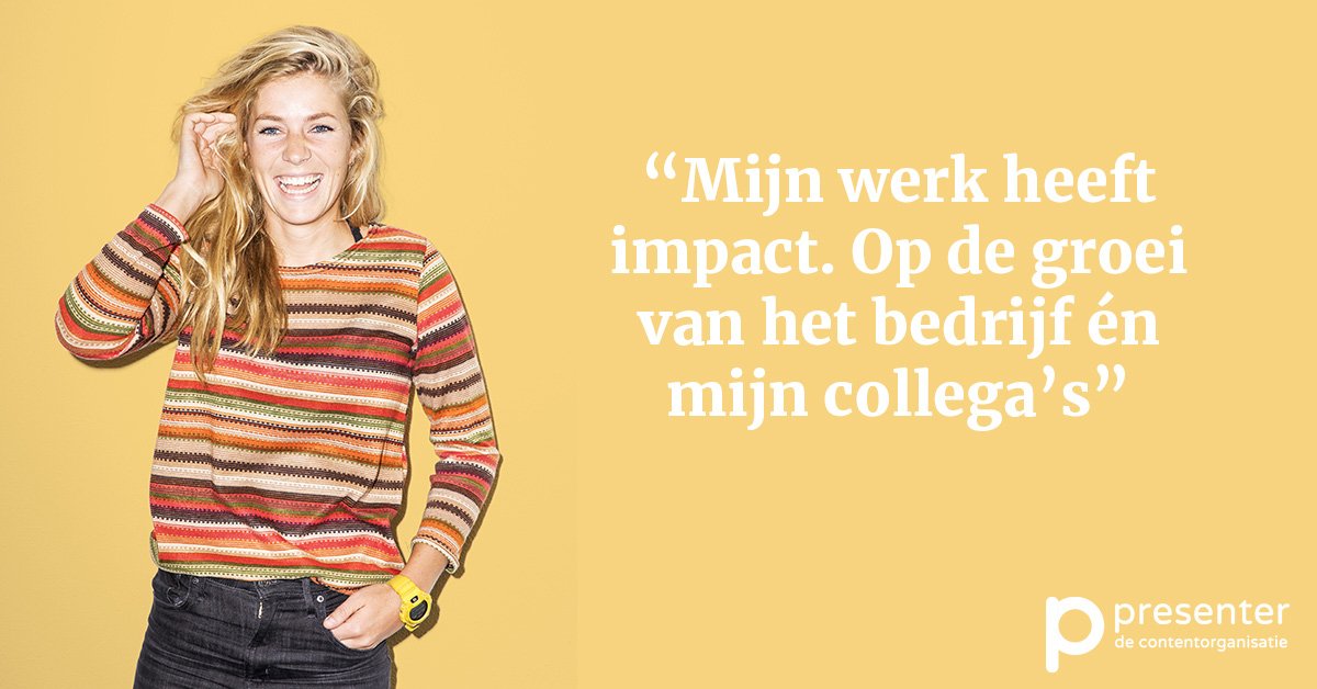 Wil jij net als onze recruiter Marleen iedere dag lachend op je werk rondlopen en impact maken? Dan hebben we goed nieuws. Wij zoeken een recruiter/planner voor onze locatie in Den Haag. Bekijk de vacature, solliciteer en maak Marleen nog blijer: bit.ly/2DIODca
